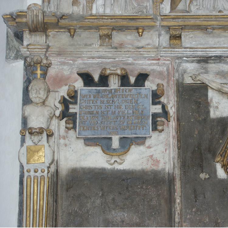 Quedlinburg Blasiikirche, Wulfenepitap,h Reinigung und Restaurierung, 2008